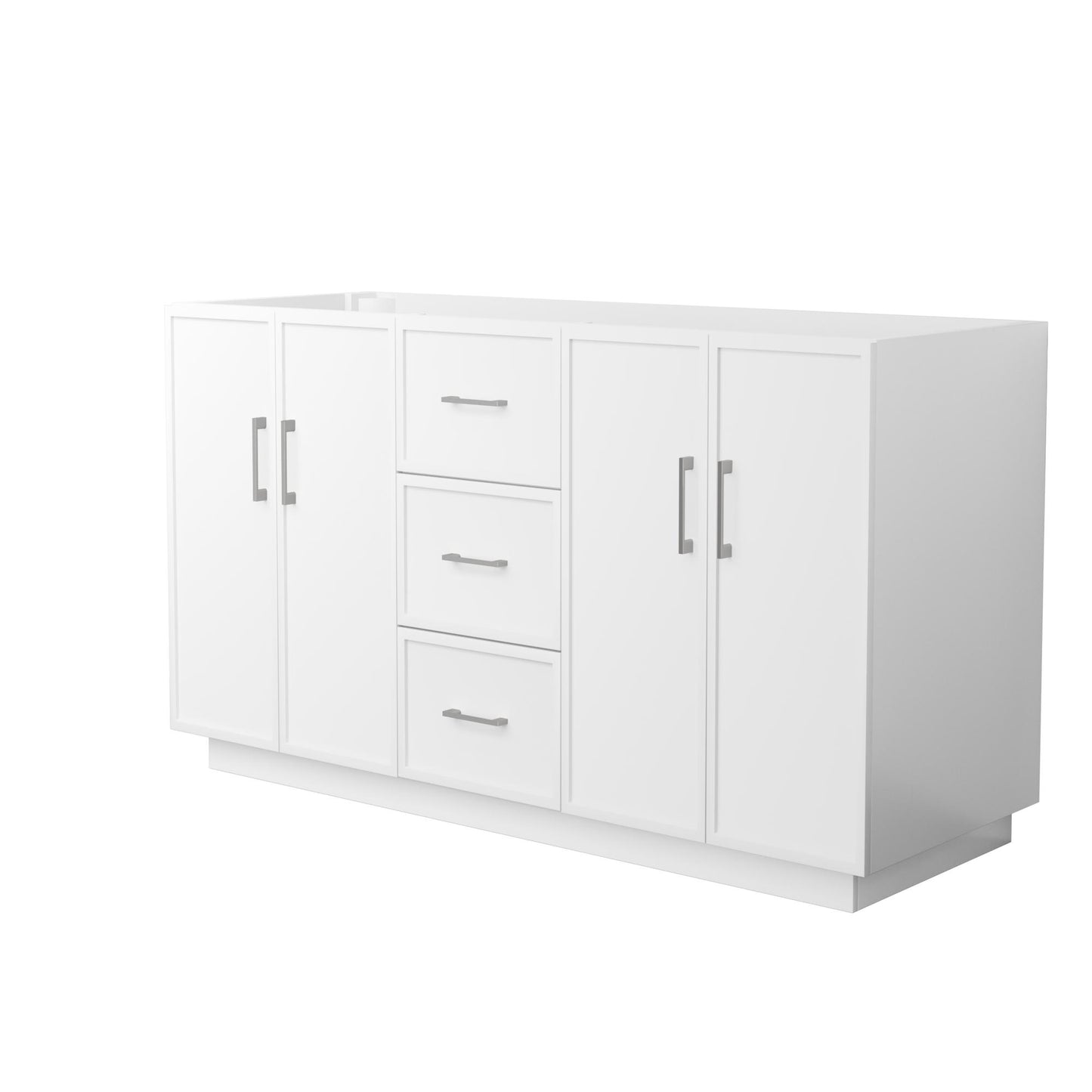 Elan Double Bathroom Vanity with Toe Kick - 59W x 34.25H x 21.5D