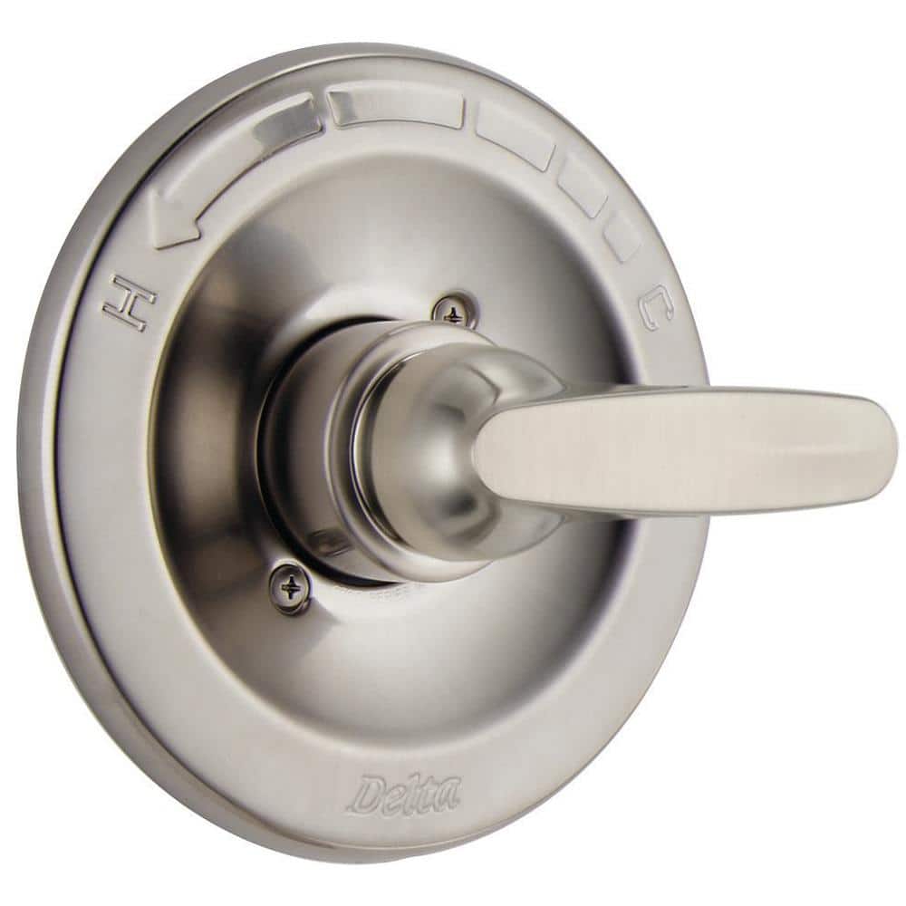 Foundations 1-Handle Wall-Mount Valve Trim Kit in Stainless (Valve Not Included)