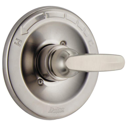 Foundations 1-Handle Wall-Mount Valve Trim Kit in Stainless (Valve Not Included)