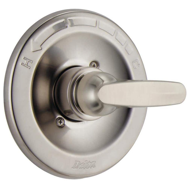 Foundations 1-Handle Wall-Mount Valve Trim Kit in Stainless (Valve Not Included)