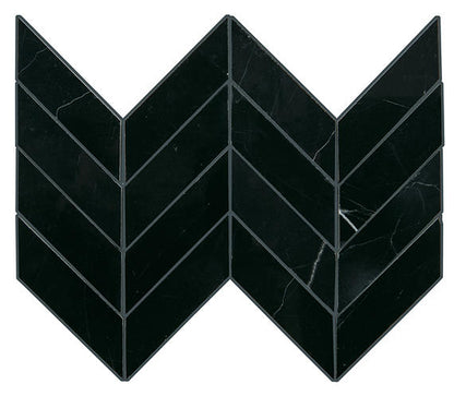 Pietra Divina Nero Marquina Rectangle 4X12 Honed