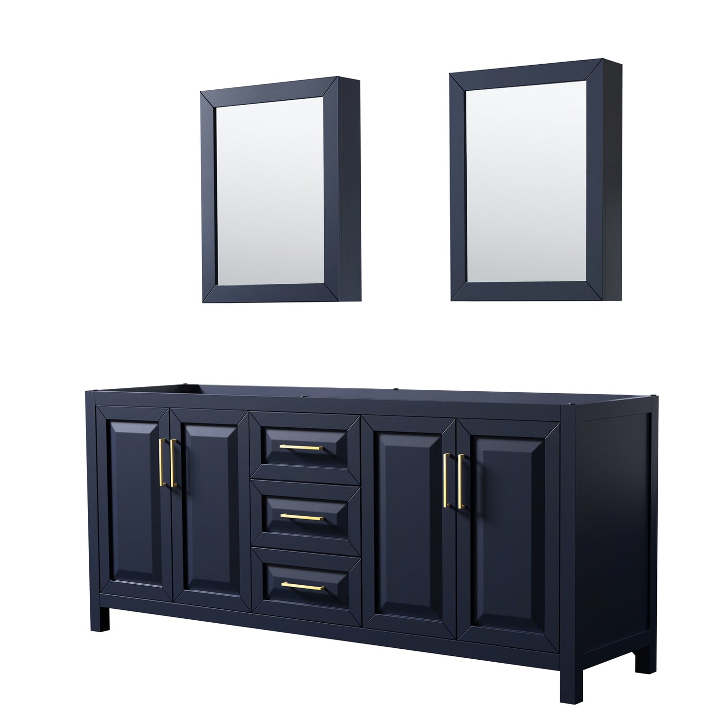 Daria Double Bathroom Vanity - 78.75W x 35H x 21.5D