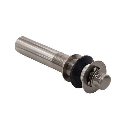 2-Piece Lift and Turn Lavoratory Drain With Overflow Holes, Polished Chrome