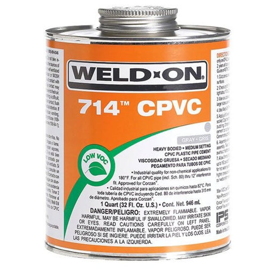 714™ Medium Body Cement, 1 qt, Orange, For CPVC