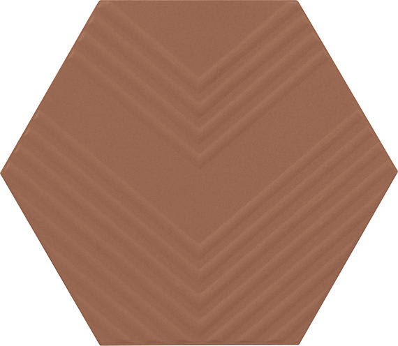 Rhyme and Reason Warm Terracotta Square, Ripple Mix 6X6 Matte