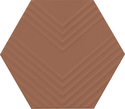 Rhyme and Reason Warm Terracotta Square, Ripple Mix 6X6 Matte