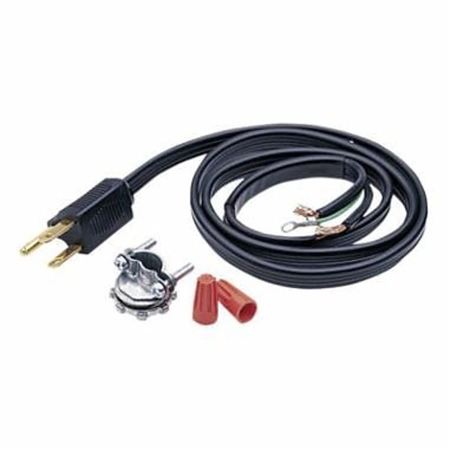 Garbage Disposal Power Cord Kit, 3 ft L, Plastic
