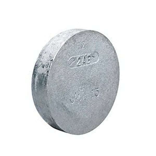 Cap, 2 in, Groove, Ductile Iron, Galvanized