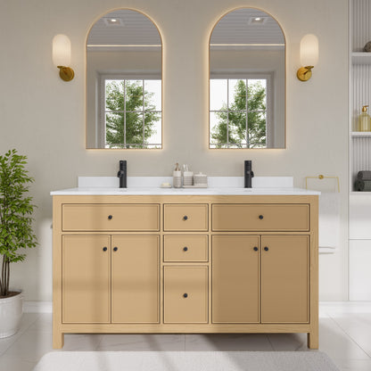 Pendry Double Bathroom Vanity - 60W x 35H x 22D