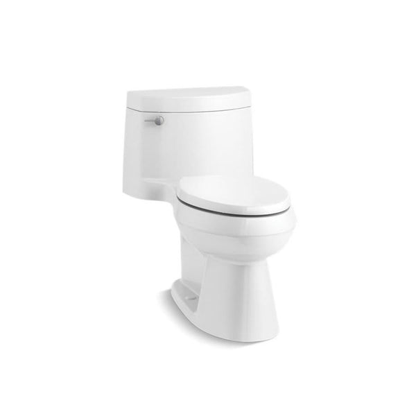 Cimarron® One Piece Toilet, Floor Mount, 12 in Rough, ADA, Elongated Bowl, Left Hand Lever, 1.28 gpf, White