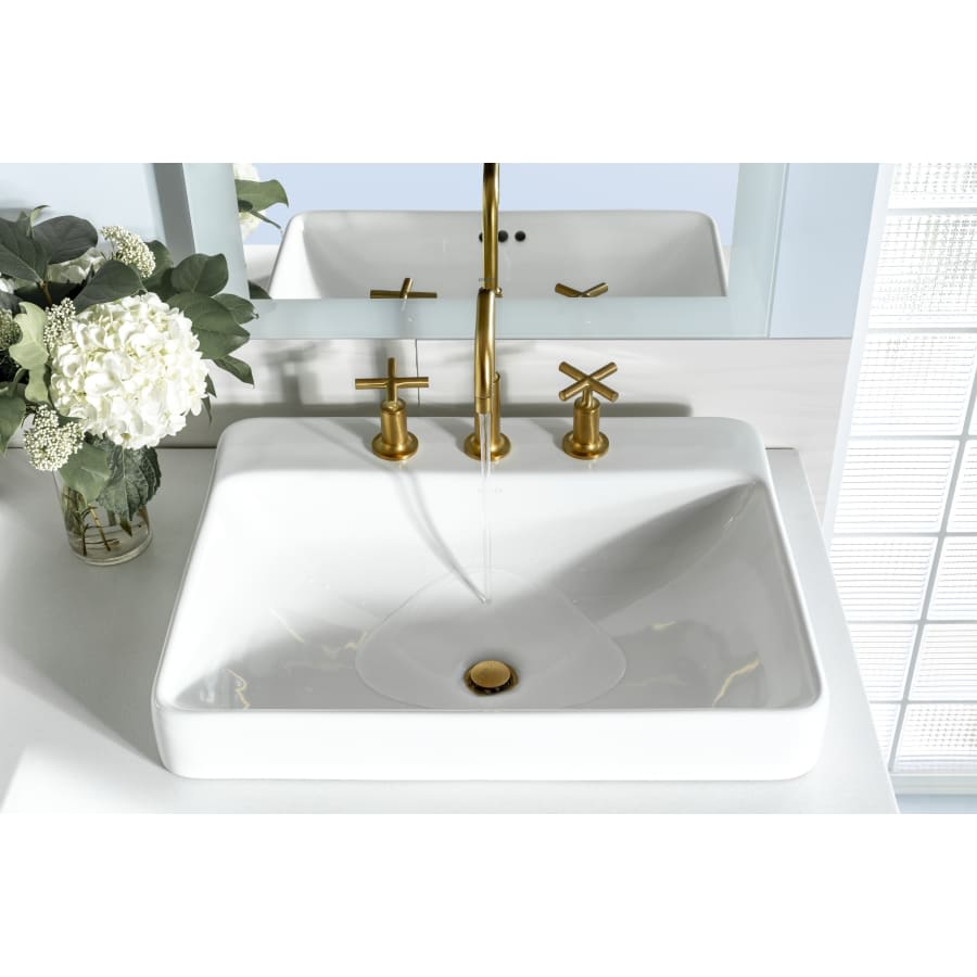 Purist 1.2 GPM Widespread Bathroom Faucet with Pop-Up Drain Assembly