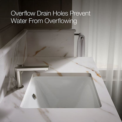 Iron Plains 18-9/16" Drop In Enameled Cast Iron Bathroom Sink with Overflow