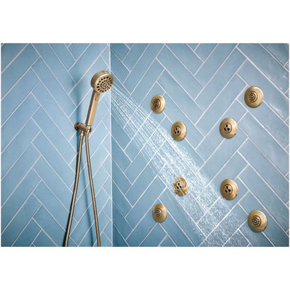 Levoir 1.75 GPM Multi Function Hand Shower Package with H2Okinetic Technology - Includes Hose, Holder and Wall Supply