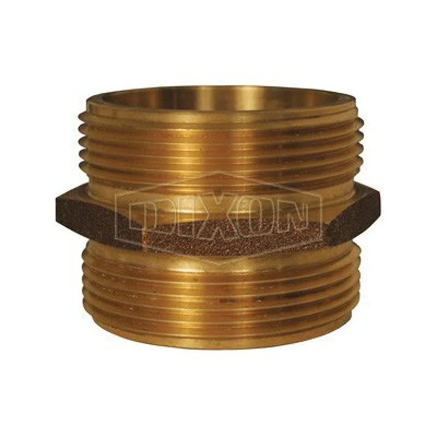 Fire Hose Rack Nipple, 2-1/2 in, Brass