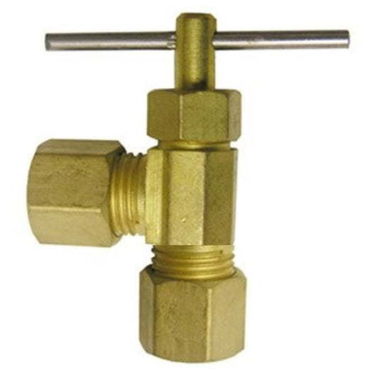 Needle Valve, 1/4 in, Brass