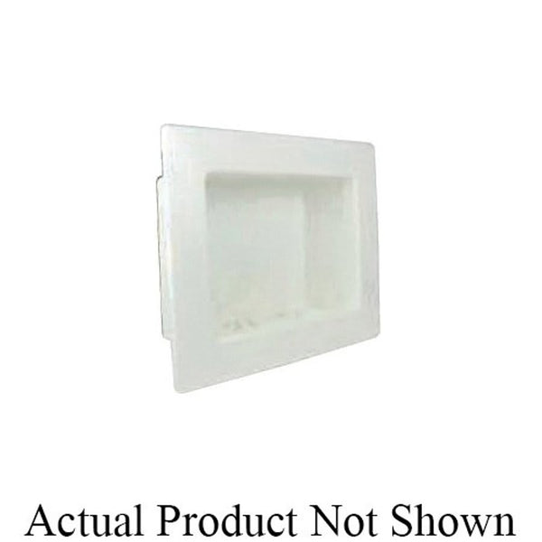 Switch Hitter® Assembled Washing Machine Outlet Box With Wirsbo ProPEX® Valves, Plastic, White