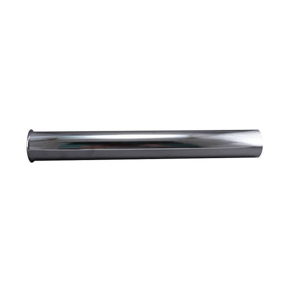 Tubular Tailpiece, 1-1/2 in, Tube x Flange, 20 ga, Chrome