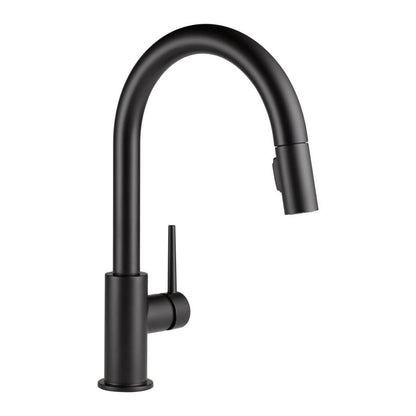 Trinsic® Kitchen Faucet, Deck Mount, ADA, 1 Lever Handle, 1-Hole, Matte Black