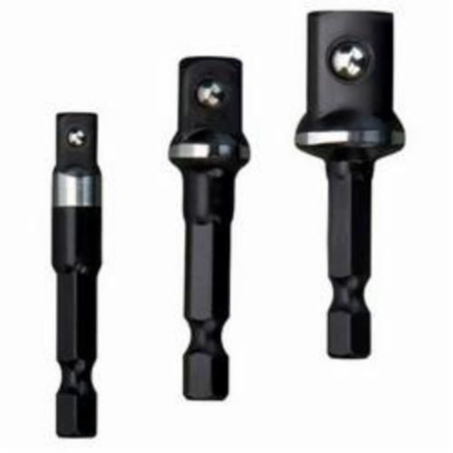 SHOCKWAVE™ Impact Duty™ 3-Piece Hex Shank Socket Adapter Set, 1/4 in, Male Drive, 1/4 in, Female Drive, Steel