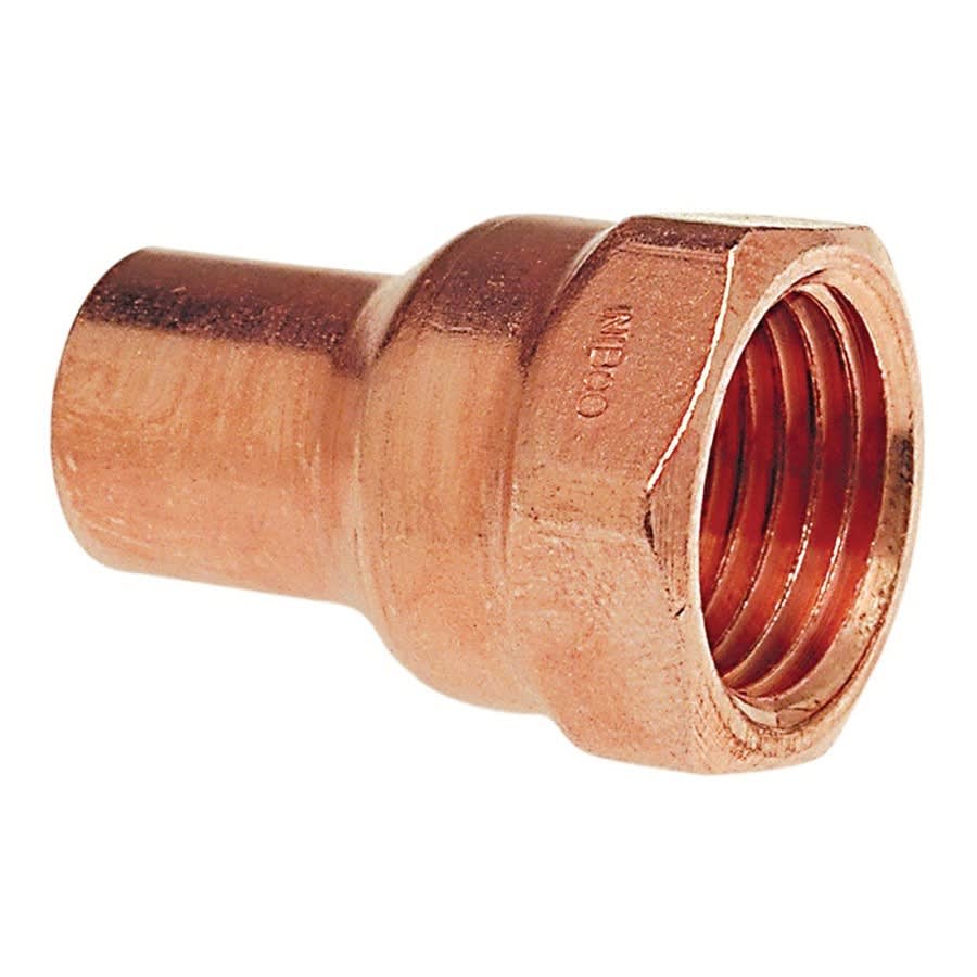 Female Adapter, 3 in, Fitting x FNPT, Copper
