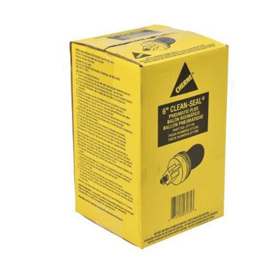 Clean-Seal® Pneumatic Pipe Plug, 6 in Pipe, 6.63 in L, Natural Rubber