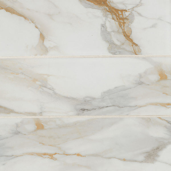 Calacatta Gold Matte Subway Tile