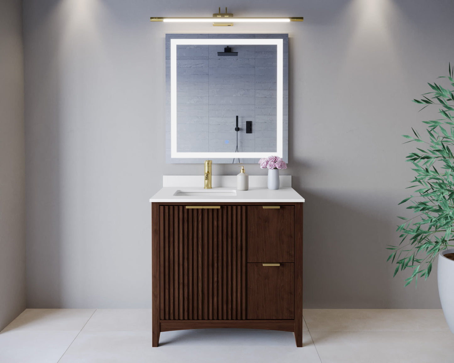 Palmilla Single Bathroom Vanity - 36W x 35H x 22D