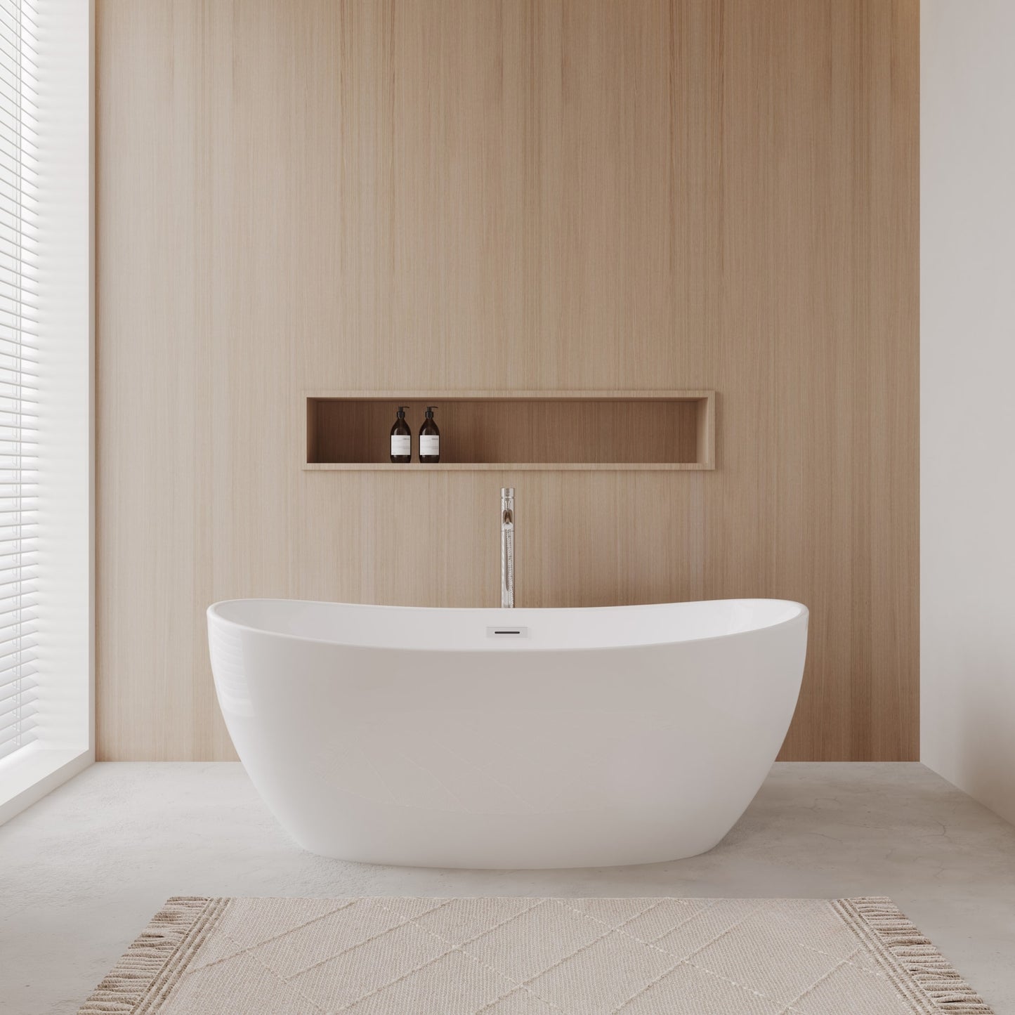 Rebecca Freestanding Bathtub - 60W x 23H x 32D