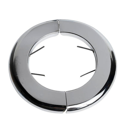 F&C Split Ring Escutcheon, 3-1/2 in OD, Polished Chrome