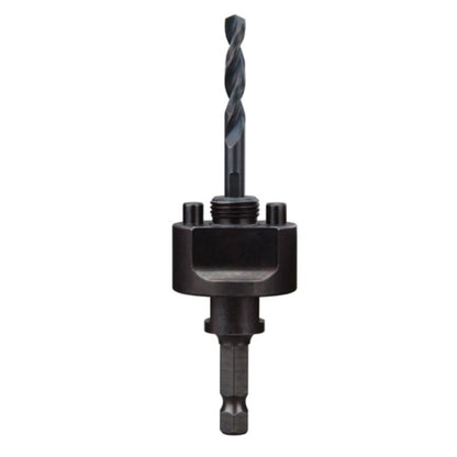 Large Thread Quick-Change Universal Hole Saw Arbor, 5/8-18 Arbor, 3/8 in, Steel