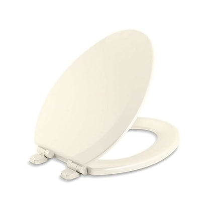 Triko™ Toilet Seat, Elongated Bowl, Closed Front, With Cover, Wood, Biscuit