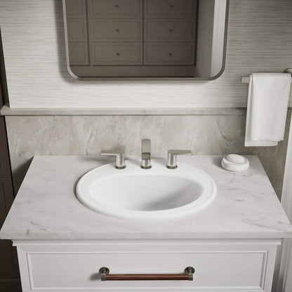 Pennington 16" Drop In Bathroom Sink with 3 Holes Drilled and Overflow