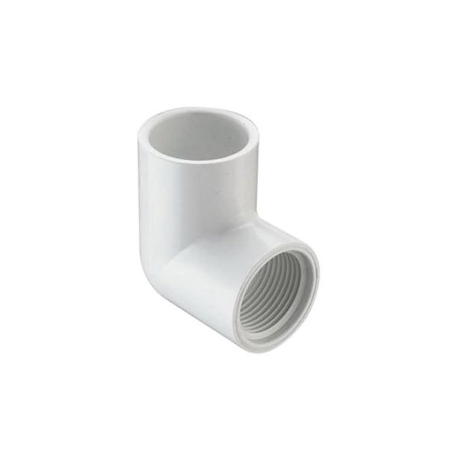90 deg Elbow, 3 in, Socket x FNPT, SCH 40/STD, PVC