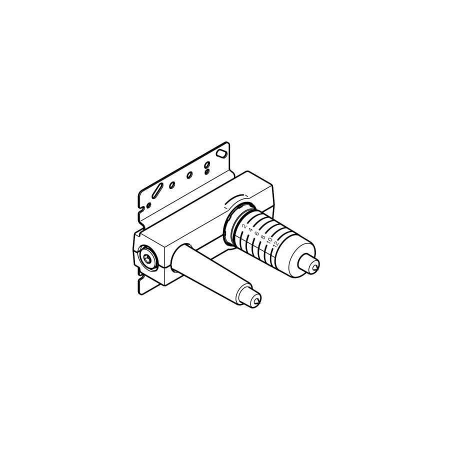 Wall Mount Lavatory Rough Rh 1/2 in,