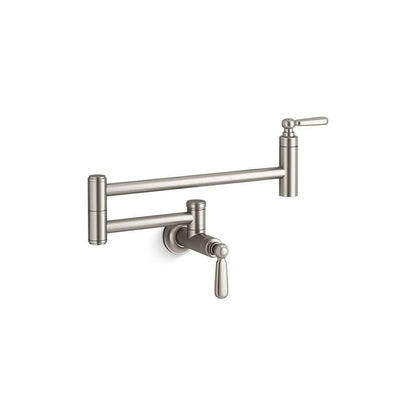 Edalyn™ by Studio McGee Pot Filler Faucet, Wall Mount, 1 Lever Handle, 1-Hole, Vibrant Stainless