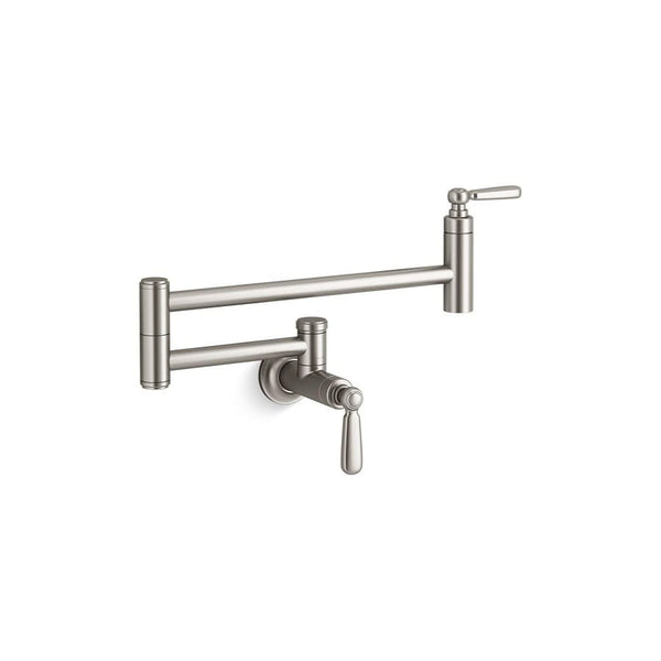 Edalyn™ by Studio McGee Pot Filler Faucet, Wall Mount, 1 Lever Handle, 1-Hole, Vibrant Stainless