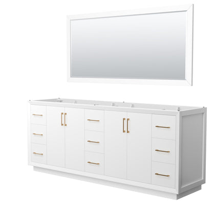 Strada Double Bathroom Vanity - 83.25W x 34.25H x 21.75D