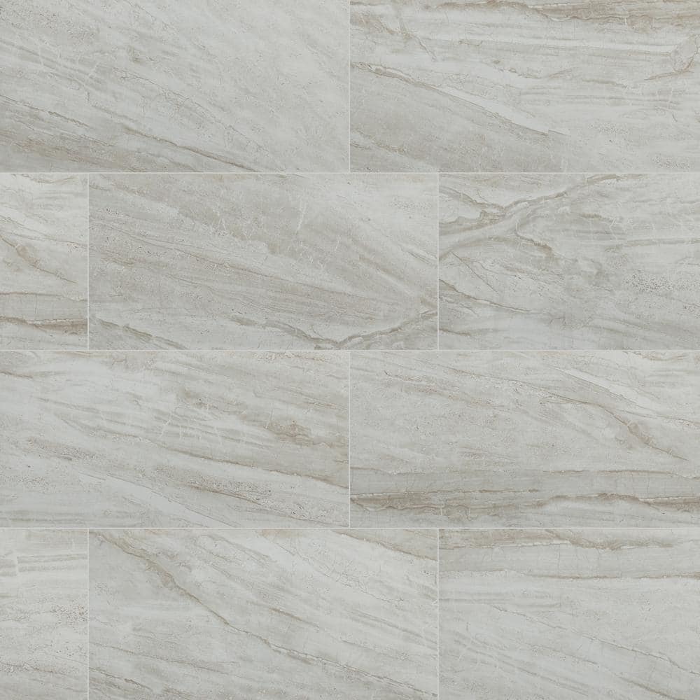 Vigo Gris 12 in. x 24 in. Matte Ceramic Stone Look Floor and Wall Tile (16 sq. ft./Case)