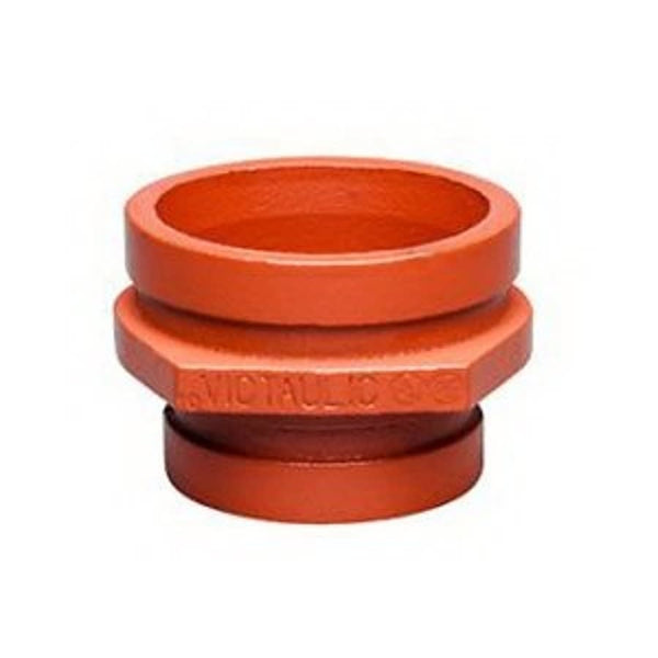 Reducer, 4 x 3-1/2 in, Groove, Ductile Iron, Enamel Painted