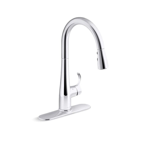 Simplice® Kitchen Touchless Faucet, Deck Mount, ADA, 1 Lever Handle, 1 or 3-Hole, Polished Chrome