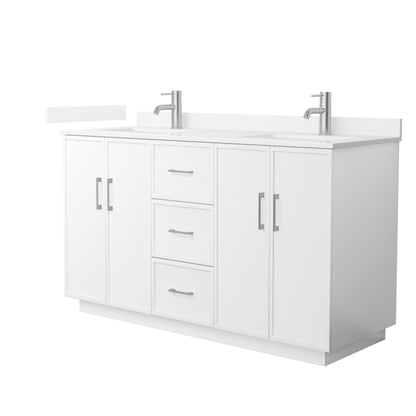 Elan Double Bathroom Vanity with Toe Kick - 60W x 35H x 22D