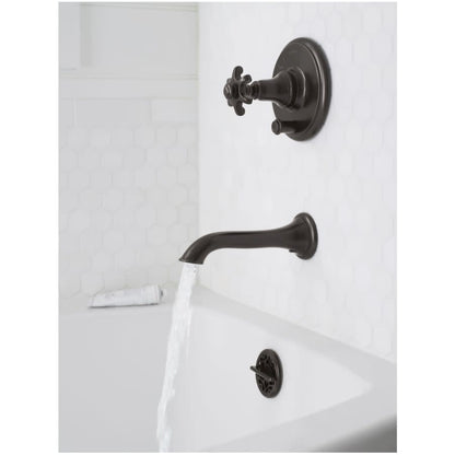 Artifacts Non Diverter Wall Mounted Tub Spout with Flare Design