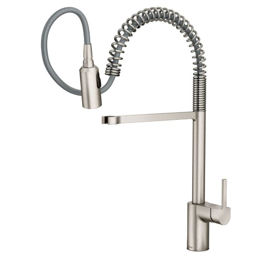 Align 1.5 GPM Single Hole Pre-Rinse Pull Down Kitchen Faucet with Power Boost