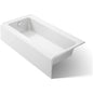 Bellwether 60" Alcove Soaking Tub with Left Drain