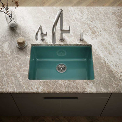 Iron/Tones 27" Undermount Single Basin Enameled Cast Iron Kitchen Sink