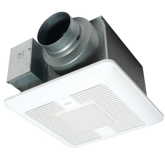 WhisperGreen® Select™ Bathroom Fan/Light, 50/80/110 cfm, 120 VAC