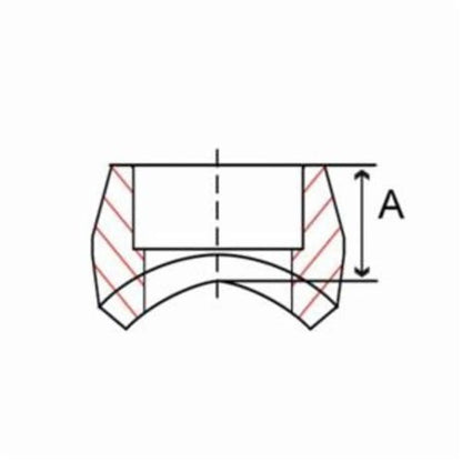 Weld-O-Let, 1-1/2 in Butt Weld, for 4 to 36 in Pipe Run, Carbon Steel