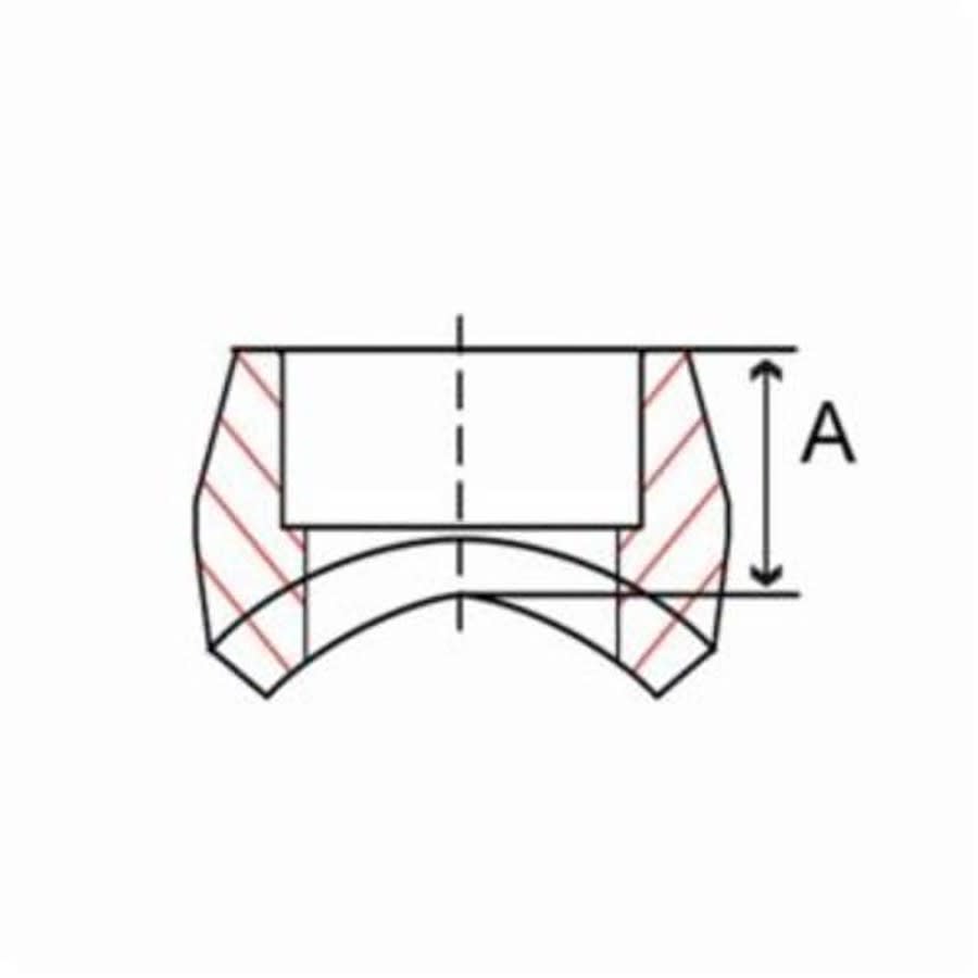 Weld-O-Let, 3/4 in Butt Weld, for 2-1/2 to 36 in Pipe Run, Carbon Steel