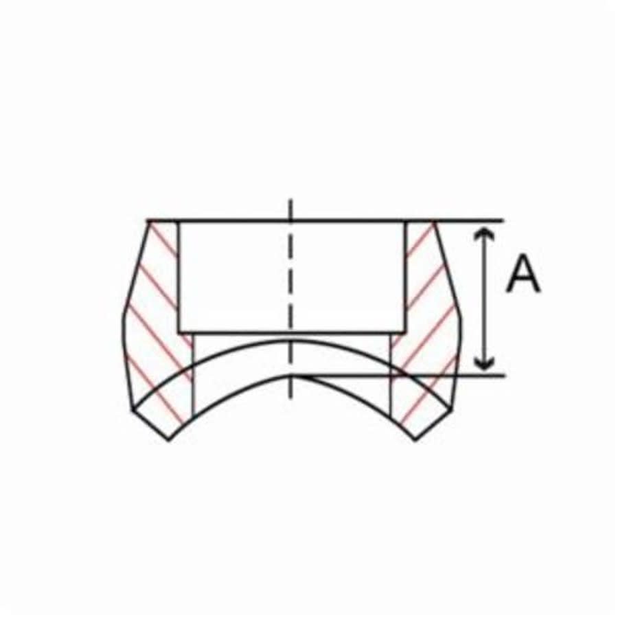 Thread-O-Let, 2 in FNPT, for 4 to 6 in Pipe Run, Carbon Steel