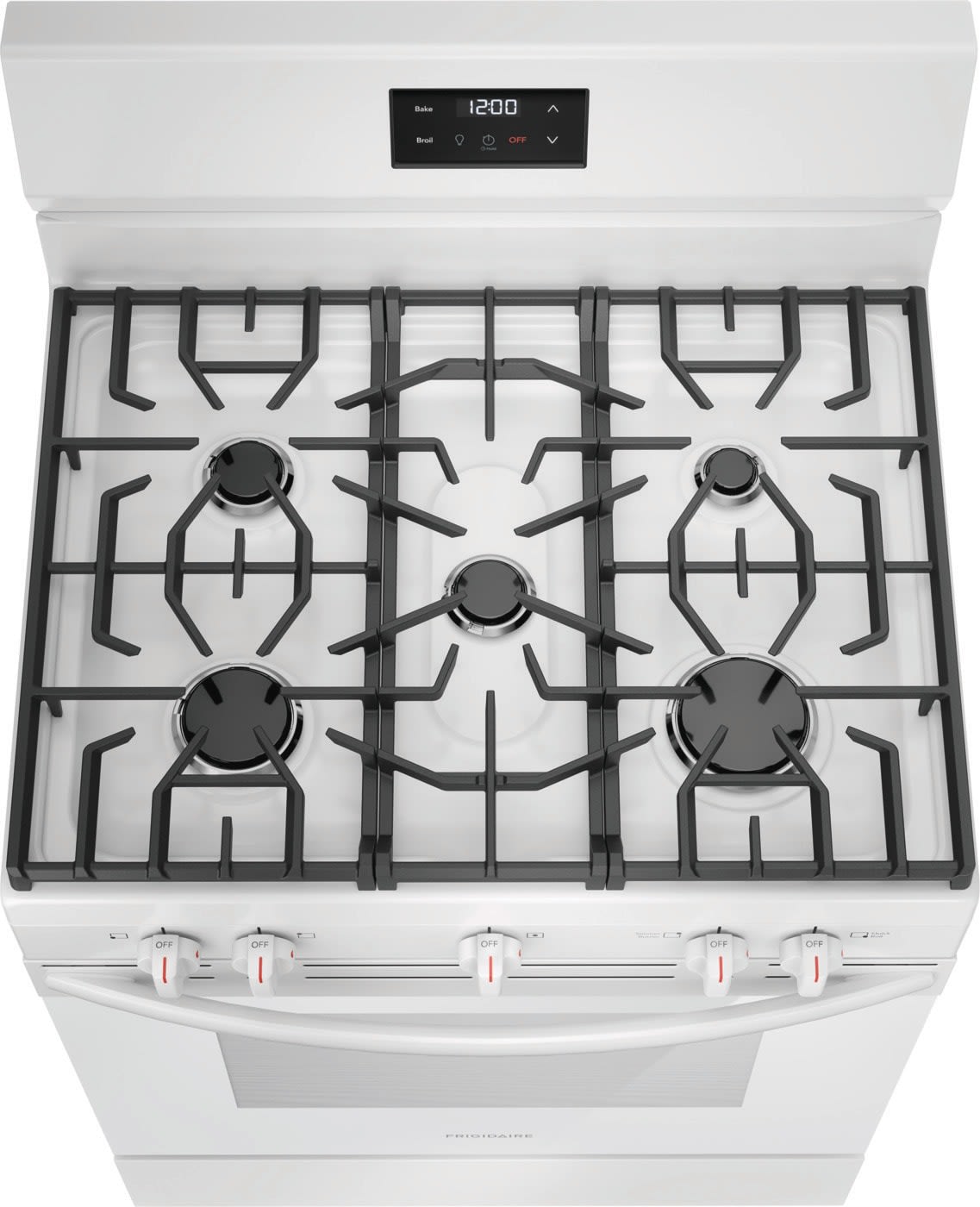 Frigidaire 30 in. 5.0 cu. ft. 5-Burner Gas Range with Manual Clean in White